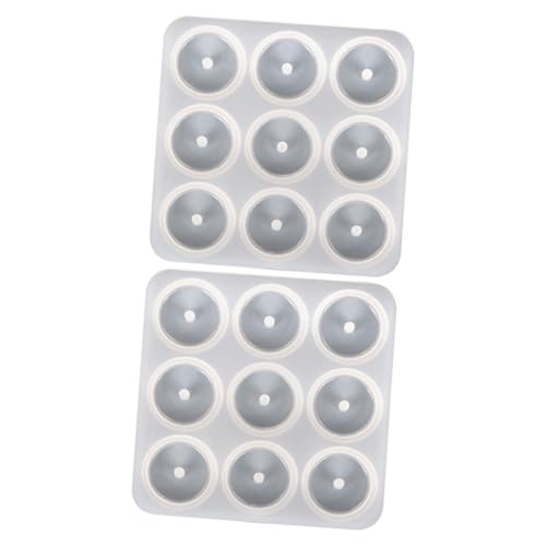 Gatuida 2 Stück Teiliges DIY Silikonform für Runde Simulierte Jade Anhänger Flexible Langlebige Schmuck Gießform für Handwerksprojekte und Selbstgemachte Halsketten Robust und von Gatuida