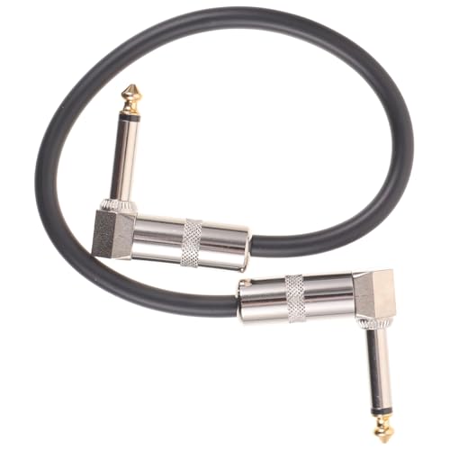 Gatuida 2 Stück Teiliges Gitarren effektkabel Flaches Silberfarbenes Patchkabel mit Hohem Störschutz Langlebig und Installieren Gitarre und Bass Zuverlässiges Audiokabel Zubehör von Gatuida