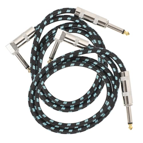 Gatuida 2 Stück Teiliges Gitarrenkabel Klinke Stereo Instrumentenkabel mit Nylongeflecht Langlebig und Rauscharm Professionelles Audiokabel Gitarre und Amp Blau Gatuida 2 Stück Teiliges Gitarrenkabel Klinke Stereo Instrumentenkabel mit Nylongeflecht Langlebig und Rauscharm Professionelles Audiokabel Gitarre und Amp Blau von Gatuida
