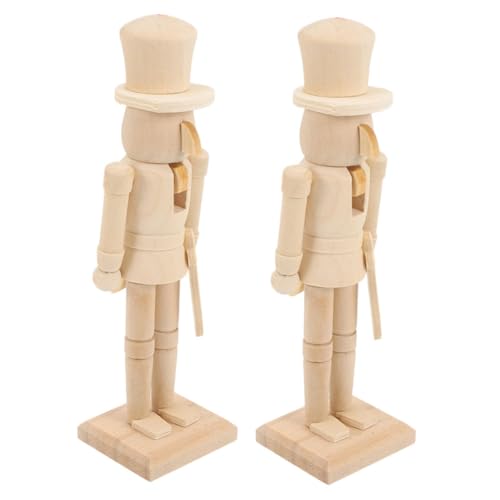 Gatuida 2 Stück Teiliges Großes Unbemaltes Holz DIY Holzfigur zum Basteln Stabile Weihnachtsdekoration Handgefertigte Soldatenfigur für Festliche Tisch und Wohnraumgestaltung Gatuida 2 Stück Teiliges Großes Unbemaltes Holz DIY Holzfigur zum Basteln Stabile Weihnachtsdekoration Handgefertigte Soldatenfigur für Festliche Tisch und Wohnraumgestaltung von Gatuida