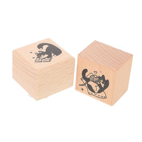 Gatuida 2 Stück Teiliges Holzstempel Katzenmotiv Vintage Holzstempel für Scrapbooking und DIY Journal Niedliche Katzenmotive für Kreative Bastelarbeiten Langlebiges Material für Gatuida 2 Stück Teiliges Holzstempel Katzenmotiv Vintage Holzstempel für Scrapbooking und DIY Journal Niedliche Katzenmotive für Kreative Bastelarbeiten Langlebiges Material für von Gatuida