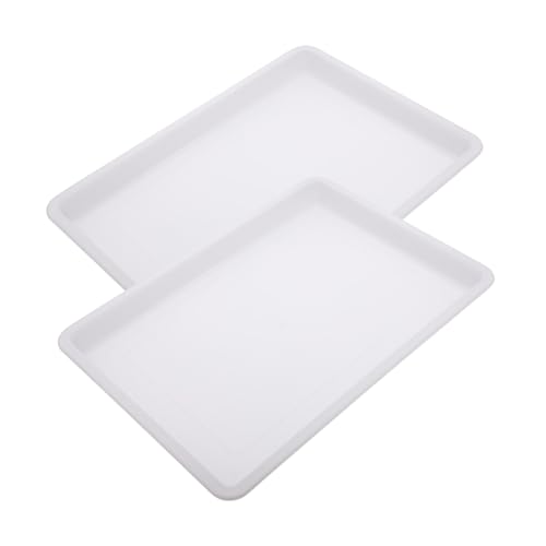 Gatuida 2 Stück Teiliges Malpalette aus Robustem Kunststoff Stapelbar und Großformatig Multifunktionale Farbtischchen für Künstler Praktisches Aufbewahrungsset für Wasserfarben und von Gatuida