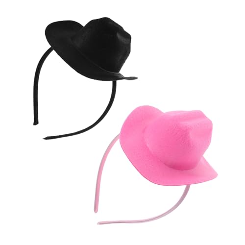 Gatuida 2 Stück Teiliges Mini Cowgirl Stirnband Modische Western Haarreife für Damen und Mädchen Leichtes Party Accessoire für Halloween Karneval und Festival Komfortabel und Vielseitig von Gatuida
