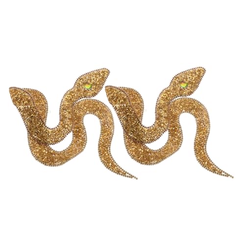 Gatuida 2 Stück Teiliges Snake Embroidered Patches Goldfarbener Bügelmotiv Schlangenaufnäher Vielseitig für DIY Kleidung Schuhe Hüte Taschen Einfache Bügelanwendung Langlebiges Kunststoff Gatuida 2 Stück Teiliges Snake Embroidered Patches Goldfarbener Bügelmotiv Schlangenaufnäher Vielseitig für DIY Kleidung Schuhe Hüte Taschen Einfache Bügelanwendung Langlebiges Kunststoff von Gatuida