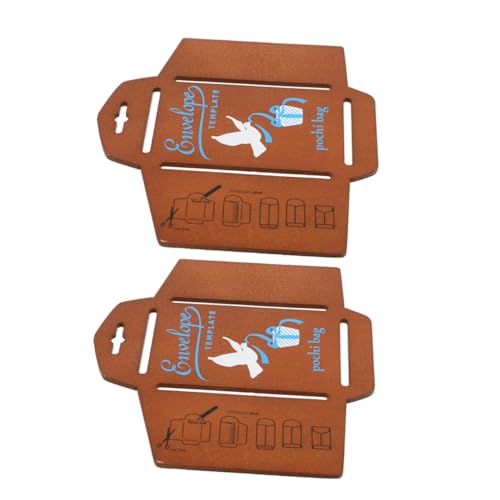 Gatuida 2 Stück Teiliges Vintage Briefumschlag Schablonen Holz Diy Bastelvorlage für Umschläge Einladungskarten und Grußkarten Langlebiges Einfach zu Verwendendes Kreativwerkzeug von Gatuida