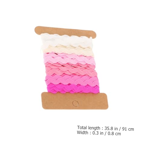 Gatuida 2 Stück Teiliges Wellen Kanten Geschenkband Farbiges DIY Bastelband für Partydekoration Geschenkverpackung Hochzeitsdeko Vielseitiges Zierband für Basteln und Verpacken von Gatuida