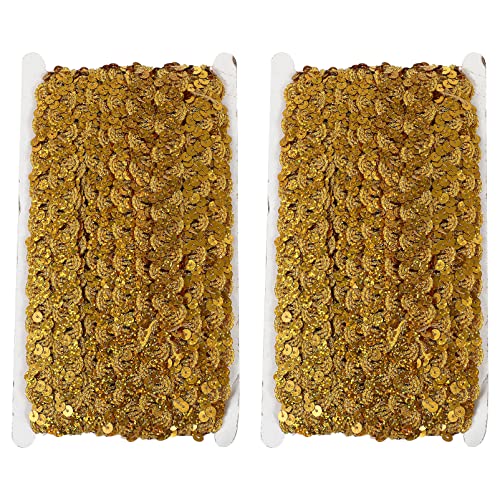 Gatuida 2 Stück Wellenförmiger Pailletten Spitzenbesatz für DIY Kleidung Breites Dekorationsband für Handwerksprojekte und Bekleidungszubehör Gatuida 2 Stück Wellenförmiger Pailletten Spitzenbesatz für DIY Kleidung Breites Dekorationsband für Handwerksprojekte und Bekleidungszubehör von Gatuida