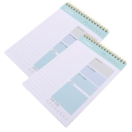 Gatuida 2 Stück Wochenplaner Notizblock Teilig To Do Liste Notizbuch mit Abreißbaren Blättern und Dickem Papier für Tägliche Planung Leicht Tragbar für Schüler Büro und Reisen von Gatuida