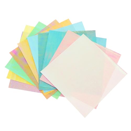 Gatuida 20 Blatt Glitzerndes Origami Papier Quadratisch Perlmuttfarben Leicht für DIY Bastelprojekte und Erwachsene Vielseitig für Dekoration und Kunsthandwerk von Gatuida
