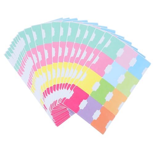 Gatuida 20 Blatt Klebezettel Bunte Haftnotiz Tabs für Notizen Bücher und Aktenordner Beschreibbar Selbstklebend Markieren und Organisieren von Informationen von Gatuida