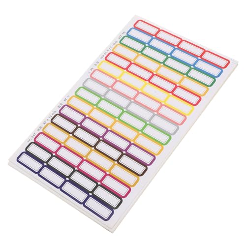 Gatuida 20 Blatt Wasserdichte Namensetiketten Selbstklebend Bunte Organisation Aufkleber Für Haushalt Büro Schule Leicht Beschriftbar Für Vorratsgläser Aufbewahrungsboxen Aktenordner Gatuida 20 Blatt Wasserdichte Namensetiketten Selbstklebend Bunte Organisation Aufkleber Für Haushalt Büro Schule Leicht Beschriftbar Für Vorratsgläser Aufbewahrungsboxen Aktenordner von Gatuida