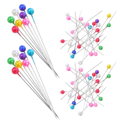 Gatuida 20 Boxen Boxen Nähnadeln mit Perlenkopf für Nähen Quilten und DIY Projekte Gerade Pins in Praktischen Aufbewahrungsboxen für Hochzeiten Bastelarbeiten und Dekorationen von Gatuida