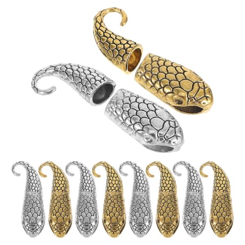 Gatuida 20 Paar schlangenförmige Armbandverschlüsse: Schmuckverbindungsschnallen, Knebelverschlüsse, Verbindungsstücke für selbstgemachte Halsketten und Armbänder Gatuida 20 Paar schlangenförmige Armbandverschlüsse: Schmuckverbindungsschnallen, Knebelverschlüsse, Verbindungsstücke für selbstgemachte Halsketten und Armbänder von Gatuida