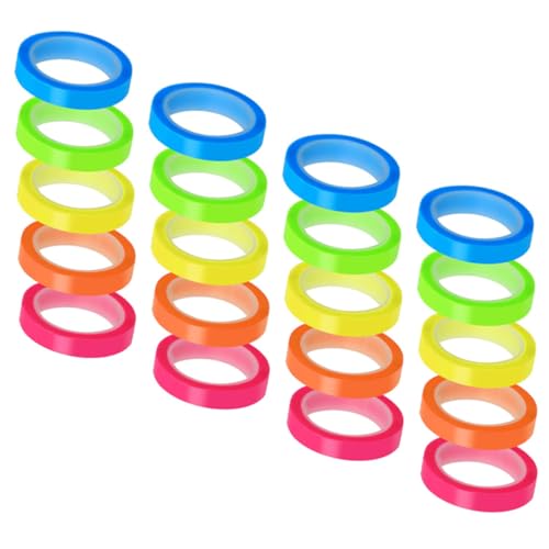 Gatuida 20 Rollen Transparente Multifunktionale Haftmarker Kompakte Wasserfeste Schul Page Marker Selbstklebende Notizstreifen in Farben Praktische Index Tapes für Büro und Studium Gatuida 20 Rollen Transparente Multifunktionale Haftmarker Kompakte Wasserfeste Schul Page Marker Selbstklebende Notizstreifen in Farben Praktische Index Tapes für Büro und Studium von Gatuida