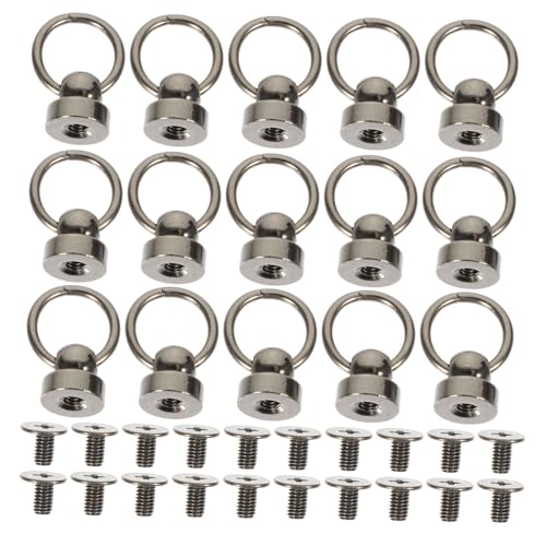 Gatuida 20 Sätze Diy Lederhandwerk Nieten Große Schwarze Kupfer Ringnieten für Taschen Gürtel und Schuhe zur Dekoration und Reparatur von von Gatuida