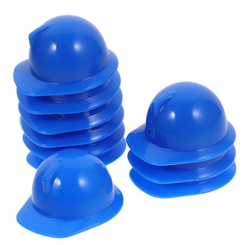 Gatuida 20 Stck Teiliges Miniatur Puppenhelme Blaue Miniatur Sicherheitshelme Realistische Bauhelm Requisite für Puppenkopf dekoration Geeignet für Bastelbedarf und Kostümierung von Gatuida