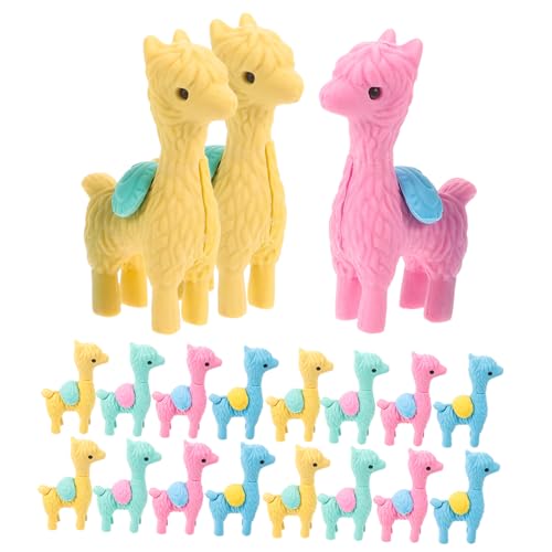 Gatuida 20 Stück Alpaka-Gummi Radiergummi Mini Figur klein erasers for adventsgeschenke sammlerstücke bürogadges schulsachen Farbregal Dekoration Zimmerdekoration malen von Gatuida