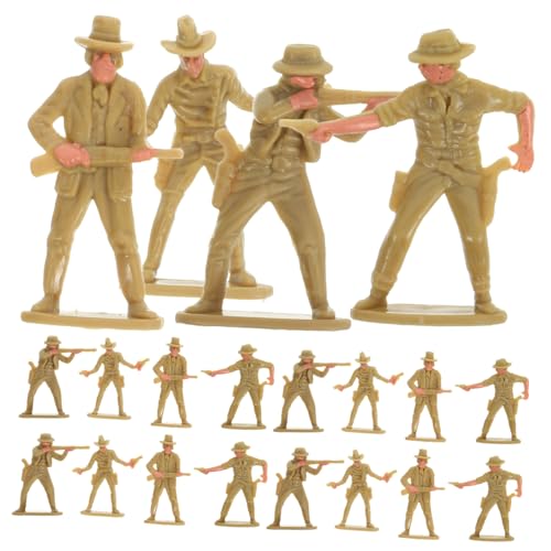 Gatuida 20 Stück Cowboy Miniaturfiguren Teiliges Realistische Western Cowboy Statuen für Sandtisch Layouts und DIY Projekte als Tischdekoration für Kreative von Gatuida