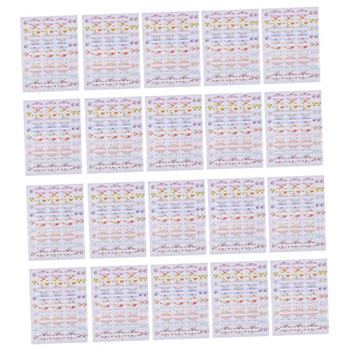 Gatuida 20 Stück Diy Aufkleber für Ätherische Öle Bunte Kosmetische Etiketten für Flaschen Wetterfeste Selbstklebende Etiketten für Einfache Erkennung und Dekoration von Gatuida