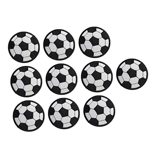 Gatuida 20 Stück Fußball Patches zum Aufbügeln Kreative Stickereiaufnäher für Kleidung Taschen Hüte DIY Reparatur und Dekoration von Gatuida