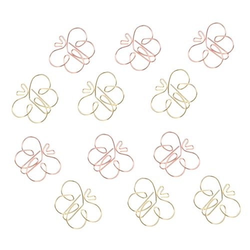 Gatuida 20 Stück Goldene Bienen Büroklammern aus Langlebiger Zinklegierung Kreative Niedliche Papierklammern für Dokumente Fotos und Notizen und Stabil für Büro und Zuhause von Gatuida