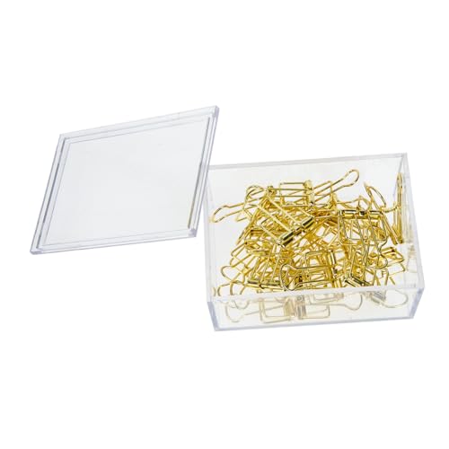 Gatuida 20 Stück Goldene Metall Büroklammern Kreative Tragbare Klammern für Büro Schule und Zuhause Multifunktionale Rostfreie Binder Clips mit Dekorativem Design Gatuida 20 Stück Goldene Metall Büroklammern Kreative Tragbare Klammern für Büro Schule und Zuhause Multifunktionale Rostfreie Binder Clips mit Dekorativem Design von Gatuida