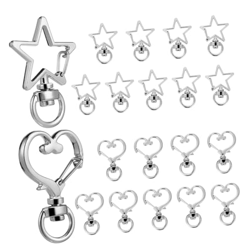 Gatuida 20 Stück Hummerschere Stern-Schlüsselanhänger-Clip Schlüsselbund Haken Clips sicherheitsschlüssel beschläge Schlüsselanhänger Verbindungsschnalle DIY Karabinerverschluss Metall Gatuida 20 Stück Hummerschere Stern-Schlüsselanhänger-Clip Schlüsselbund Haken Clips sicherheitsschlüssel beschläge Schlüsselanhänger Verbindungsschnalle DIY Karabinerverschluss Metall von Gatuida