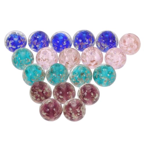 Gatuida 20 Stück Leuchtende Glasperlen für DIY Schmuck Handgemachte Runde Perlen für Armbänder und Ohrringe in Lila Blau und Grün für Kreative Bastelprojekte Gatuida 20 Stück Leuchtende Glasperlen für DIY Schmuck Handgemachte Runde Perlen für Armbänder und Ohrringe in Lila Blau und Grün für Kreative Bastelprojekte von Gatuida