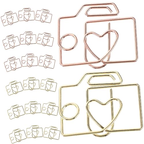 Gatuida 20 Stück Mini Metallklammern Gold und Roségold Dekorative Büroklammern für Dokumente Fotos und Notizen Vielseitige Kleine Clips für Büro Schule und Bastelarbeiten Gatuida 20 Stück Mini Metallklammern Gold und Roségold Dekorative Büroklammern für Dokumente Fotos und Notizen Vielseitige Kleine Clips für Büro Schule und Bastelarbeiten von Gatuida