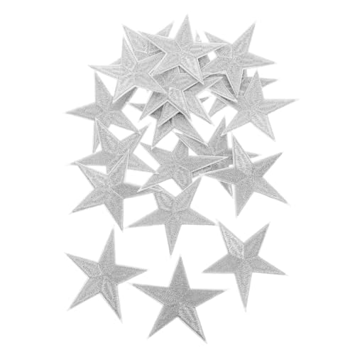 Gatuida 20 Stück Stern Stickerei Aufnäher Silber Bügel Nähbare Patches für Hüte Jacken Rucksäcke Reparatur Deko-accessoires für Kleidung Schuhe Gatuida 20 Stück Stern Stickerei Aufnäher Silber Bügel Nähbare Patches für Hüte Jacken Rucksäcke Reparatur Deko-accessoires für Kleidung Schuhe von Gatuida