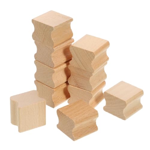 Gatuida 20 Stück Teiliges DIY Holzstempel Langlebigem Buchenholz mit Gerilltem Design zum Einfachen Gravieren Vielseitig Einsetzbar für Scrapbooking Briefversiegelung und Kreative von Gatuida