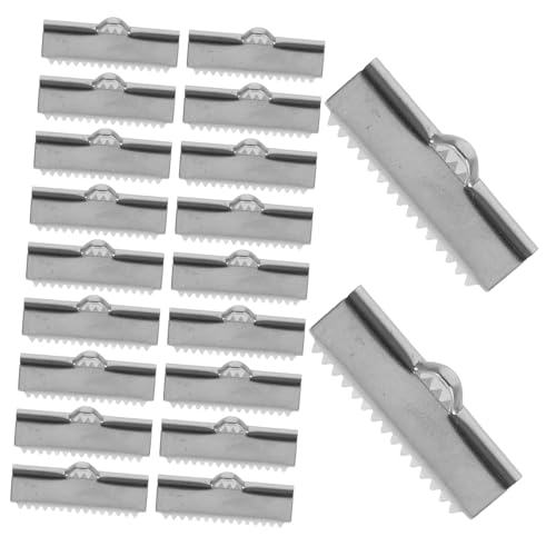 Gatuida 20 Stück Teiliges Lederband Endkappen aus Farbiger Ribbon Clamp Schmuckverschluss Langlebige Bandklemmen für Lederbänder und Bastelarbeiten Sicherer Verschluss für Armbänder und Gatuida 20 Stück Teiliges Lederband Endkappen aus Farbiger Ribbon Clamp Schmuckverschluss Langlebige Bandklemmen für Lederbänder und Bastelarbeiten Sicherer Verschluss für Armbänder und von Gatuida