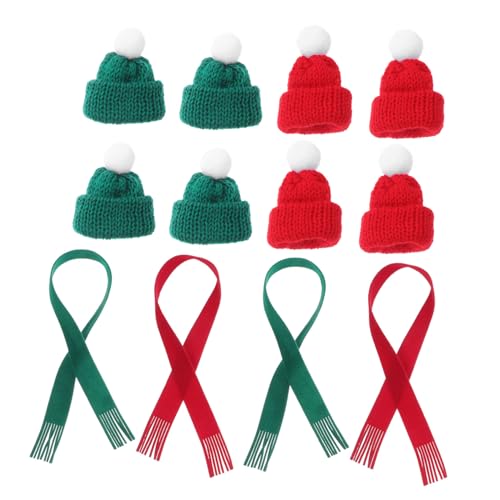 Gatuida 20 Stück Teiliges Mini Weihnachtsmützen und Schal Set aus Weichem Strickmaterial Leichte Langlebige Mini Mützen und Schals für Puppen Flaschen DIY Deko Vielseitig Einsetzbar Gatuida 20 Stück Teiliges Mini Weihnachtsmützen und Schal Set aus Weichem Strickmaterial Leichte Langlebige Mini Mützen und Schals für Puppen Flaschen DIY Deko Vielseitig Einsetzbar von Gatuida