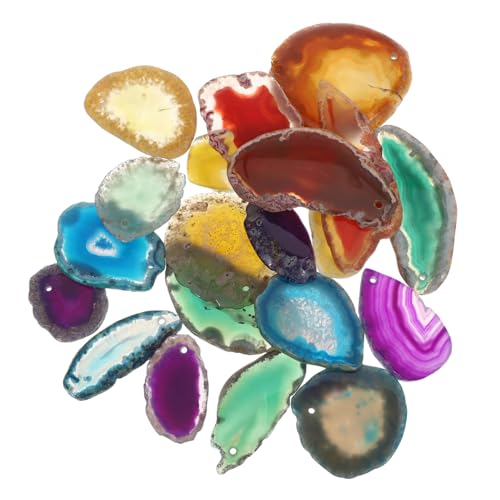 Gatuida 20 Stück Teiliges Natürliche Bunte Scheiben mit Perforierte Schmucksteine für Windspiel Anhänger DIY Dekorationen und Kreative Schmuckherstellung Vielseitig Einsetzbar Gatuida 20 Stück Teiliges Natürliche Bunte Scheiben mit Perforierte Schmucksteine für Windspiel Anhänger DIY Dekorationen und Kreative Schmuckherstellung Vielseitig Einsetzbar von Gatuida