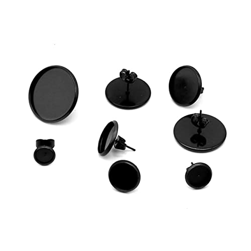 Gatuida 20 Stück Teiliges Ohrstecker Basis Schwarzem Runde DIY Schmuckherstellung Zubehör mit Innendurchmesser Ohrstopper für Kreative Ohrringgestaltung von Frauen und Mädchen Gatuida 20 Stück Teiliges Ohrstecker Basis Schwarzem Runde DIY Schmuckherstellung Zubehör mit Innendurchmesser Ohrstopper für Kreative Ohrringgestaltung von Frauen und Mädchen von Gatuida