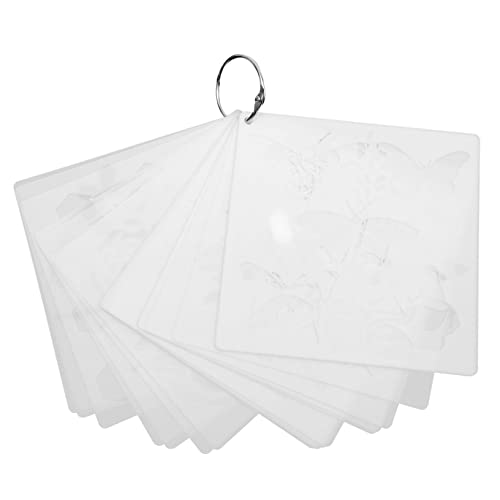 Gatuida 20 Stück Teiliges Pet Wiederverwendbare Kunststoffvorlagen für Blumen Pflanzenmotive Vielseitig für DIY malerei Scrapbooking und Wandgestaltung Leicht zu Reinigen und Mehrfach von Gatuida