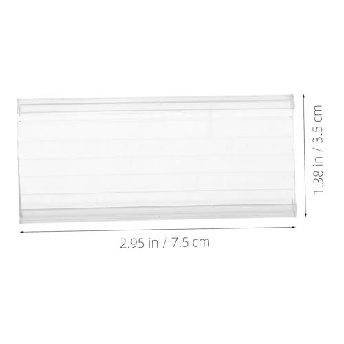 Gatuida 20 Stück Teiliges Preisschildhalter Transparent mit PVC Klebefolie Einfache Vielseitig für Supermärkte Läden Büros und Events Langlebig Passend für Kartenschlitze Gatuida 20 Stück Teiliges Preisschildhalter Transparent mit PVC Klebefolie Einfache Vielseitig für Supermärkte Läden Büros und Events Langlebig Passend für Kartenschlitze von Gatuida