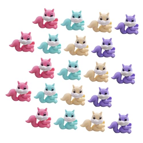 Gatuida 20 Stück Teiliges Radiergummis mit Niedlichen Eichhörnchen Motiven Bunte Radierer für Schule und Basteln Lustige Cartoon Waldtiere als für Schüler Zufällige Farbe Zufällige Farbe von Gatuida