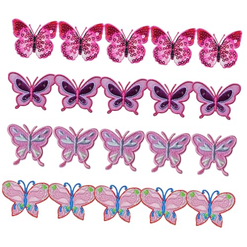 Gatuida 20 Stück Teiliges Schmetterling Bügelflicken Bestickte DIY Aufnäher für Kleidung Taschen Hüte Reparatur und Dekorative Applikationen Farbenfrohe Applikationen für Mäntel und Gatuida 20 Stück Teiliges Schmetterling Bügelflicken Bestickte DIY Aufnäher für Kleidung Taschen Hüte Reparatur und Dekorative Applikationen Farbenfrohe Applikationen für Mäntel und von Gatuida