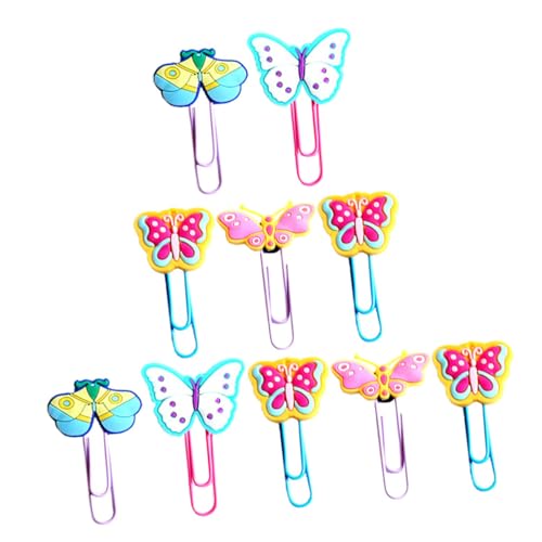 Gatuida 20 Stück Teiliges Set PVC Softgummi Schmetterling Lesezeichen Büroklammern Buchmarker Kreative Bunte Bürobedarf für Schule und Zuhause Gatuida 20 Stück Teiliges Set PVC Softgummi Schmetterling Lesezeichen Büroklammern Buchmarker Kreative Bunte Bürobedarf für Schule und Zuhause von Gatuida