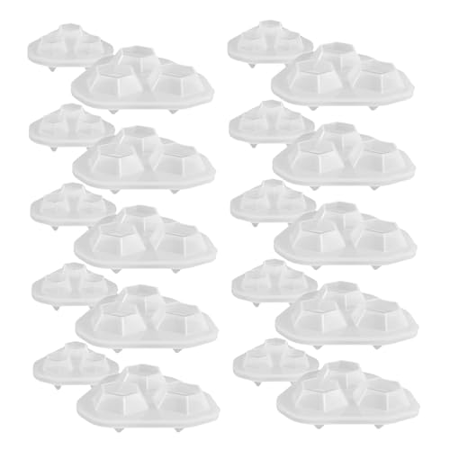 Gatuida 20 Stück Teiliges Silikon Gießformen für Resin Art Diamant und Kristallstein Design Flexible Epoxidharz Formen für Diy Schmuck Anhänger und Dekorative Harzperlen von Gatuida