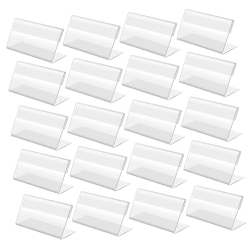 Gatuida 20 Stück Teiliges Tischaufsteller Robuster Preisschildhalter und Visitenkartenhalter Transparenter Business Card Holder für Einzelhandel Büro Konferenz und Plätze Gatuida 20 Stück Teiliges Tischaufsteller Robuster Preisschildhalter und Visitenkartenhalter Transparenter Business Card Holder für Einzelhandel Büro Konferenz und Plätze von Gatuida