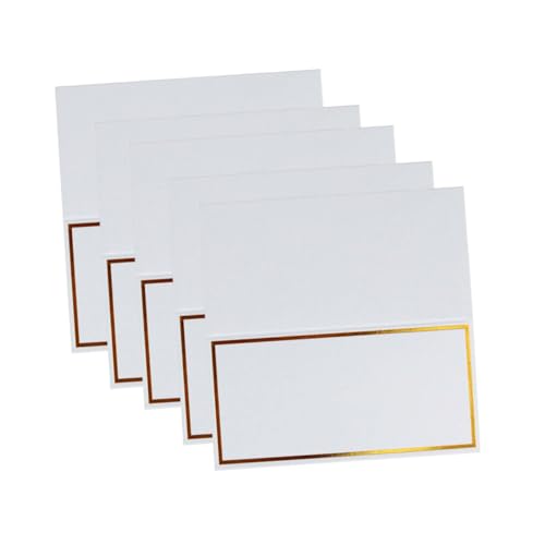 Gatuida 20 Stück Teiliges Tischkarten Hochzeit aus Hochwertigem Papier mit Stereoskopischem Prägegoldrand Namenskarten zur Tischdekoration für Feiern Bankette und Restaurants von Gatuida