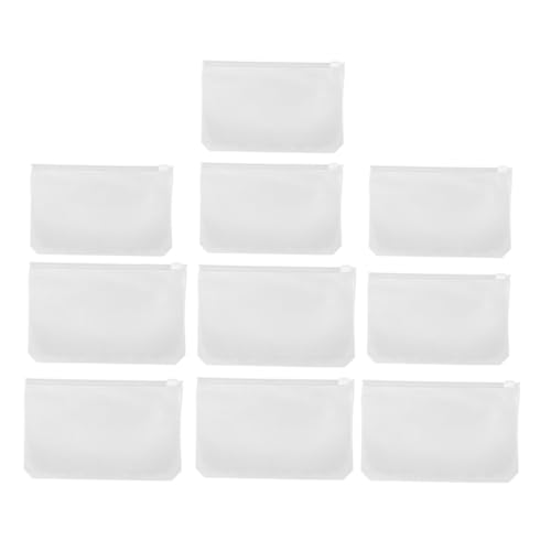 Gatuida 20 Stück Teiliges Transparente PVC Reißverschluss dokumententaschen Abheftbare Klarsichthüllen mit Seitentaschen Wasserfeste Organizer beutel für Büro Schule und Reisen von Gatuida