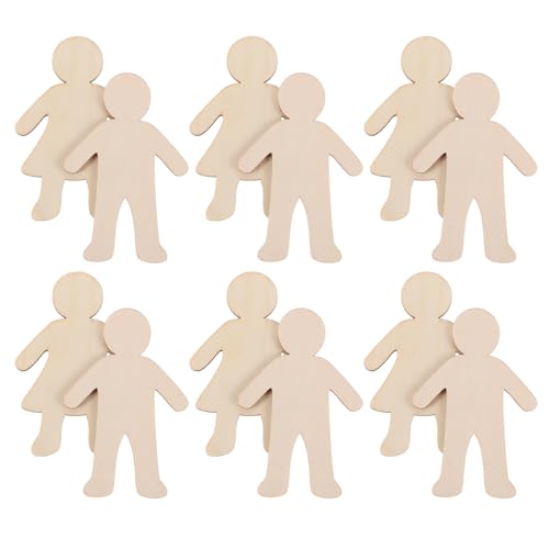 Gatuida 20 Stück Teiliges Unbemalter Holzfiguren Diy Bastelmaterial für Leere Holzformen für Malprojekte Kreative für Geburtstagsfeiern und Kunstprojekte Gatuida 20 Stück Teiliges Unbemalter Holzfiguren Diy Bastelmaterial für Leere Holzformen für Malprojekte Kreative für Geburtstagsfeiern und Kunstprojekte von Gatuida