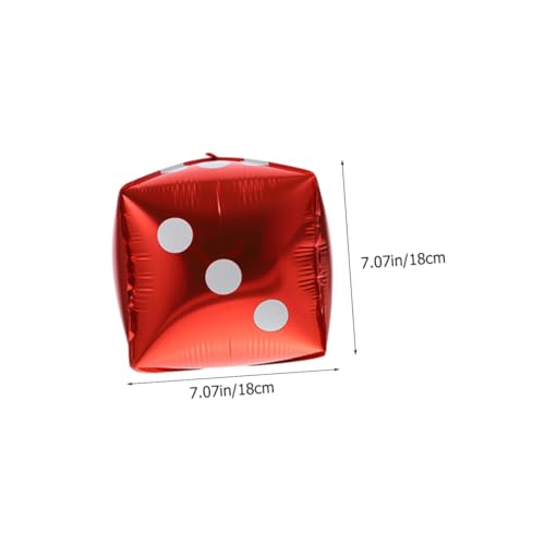 Gatuida 20 Stück Teiliges Würfel Folienballon Aluminiumfolie Leicht und Reißfest Partydeko für Spiel motto Rote Würfel Luftballons als Foto requisiten und Raumdekoration Gatuida 20 Stück Teiliges Würfel Folienballon Aluminiumfolie Leicht und Reißfest Partydeko für Spiel motto Rote Würfel Luftballons als Foto requisiten und Raumdekoration von Gatuida