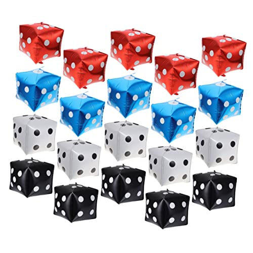 Gatuida 20 Stück Teiliges Würfel Folienballon Farbig Gemischt Rot Blau Aufblasbare Partydeko für Spielabende Motto Geburtstagsfeier Lebendige Spiel und Eventdekoration Gatuida 20 Stück Teiliges Würfel Folienballon Farbig Gemischt Rot Blau Aufblasbare Partydeko für Spielabende Motto Geburtstagsfeier Lebendige Spiel und Eventdekoration von Gatuida