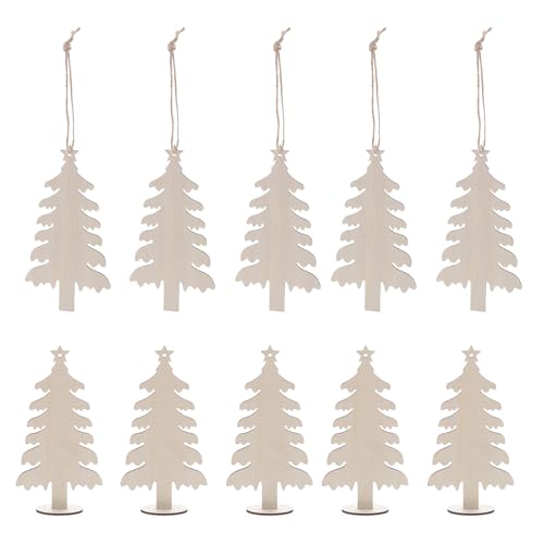 Gatuida 20 Stück Weihnachtsbaumausschnitte – DIY unfertige Holzornamente – Holzbaumformen, Basteln für Weihnachtsfeier-Dekoration, Türschilder, Malen, Färben Gatuida 20 Stück Weihnachtsbaumausschnitte – DIY unfertige Holzornamente – Holzbaumformen, Basteln für Weihnachtsfeier-Dekoration, Türschilder, Malen, Färben von Gatuida