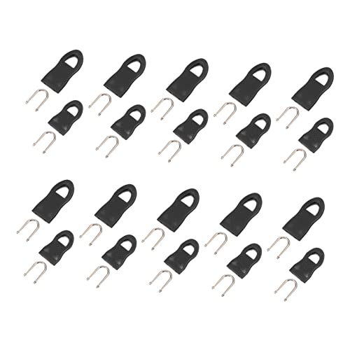 Gatuida 20 Stück Zipper Puller Einfach zu Installierende Ersatz Reißverschlussanhänger für Koffer Rucksäcke und Kleidung Große und Kleine Schwarze Pull Tabs Gatuida 20 Stück Zipper Puller Einfach zu Installierende Ersatz Reißverschlussanhänger für Koffer Rucksäcke und Kleidung Große und Kleine Schwarze Pull Tabs von Gatuida