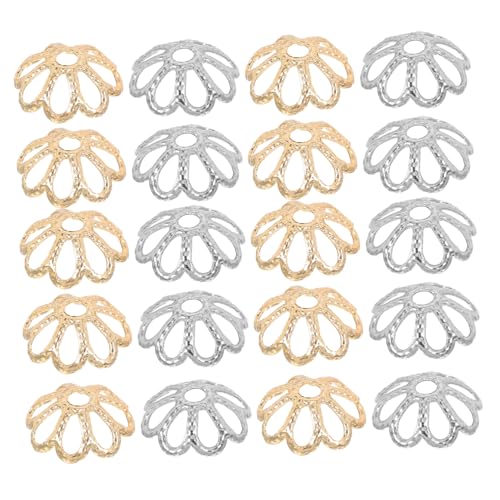Gatuida 200 Stück Blüten Bead Caps mit Hohlem Blumenmuster Metall Spacer Perlenkappen für Halsketten Armbänder Schmuckzubehör für Schmuckherstellung DIY Handwerk Gatuida 200 Stück Blüten Bead Caps mit Hohlem Blumenmuster Metall Spacer Perlenkappen für Halsketten Armbänder Schmuckzubehör für Schmuckherstellung DIY Handwerk von Gatuida